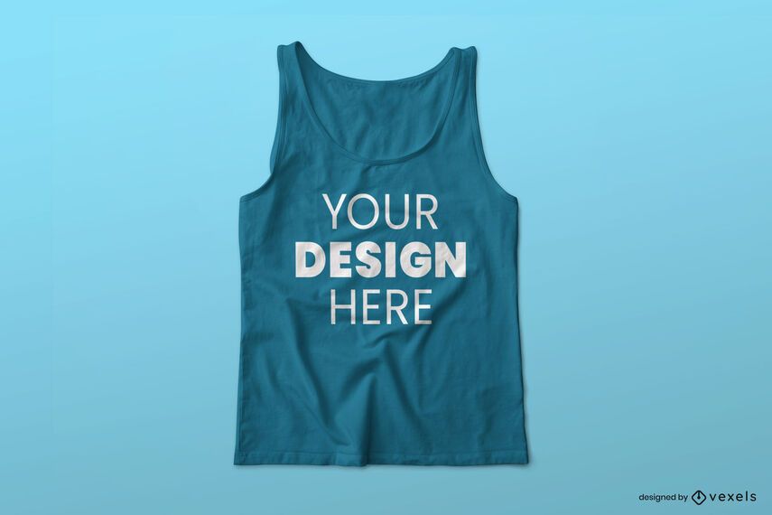Diseño de maqueta psd de camiseta sin mangas Diseño de maqueta psd de camiseta sin mangas