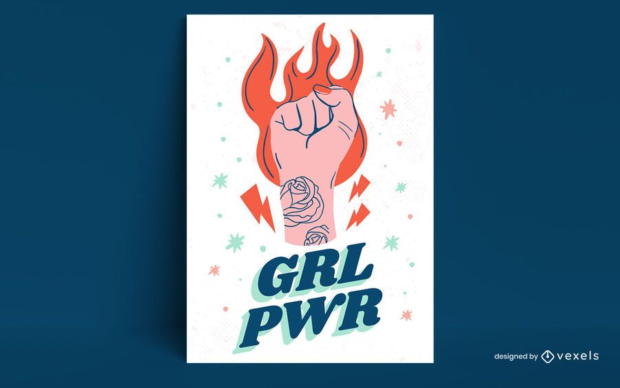 Grl pwr poster design Grl pwr poster design