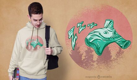 Fliegendes Hemd T-Shirt Design Fliegendes Hemd T-Shirt Design