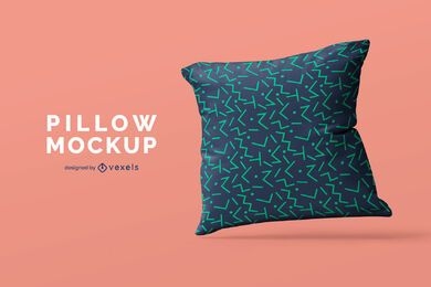 Single pillow mockup design