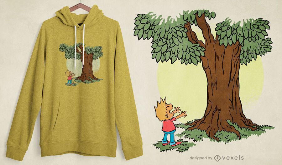 Tree kid t-shirt design Tree kid t-shirt design