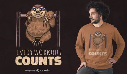 Every workout counts t-shirt design