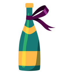Flasche Champagnerillustration PNG-Design