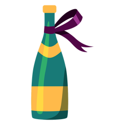 Ilustração de garrafa de champanhe