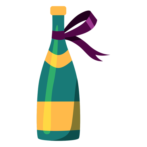 Bottle of champagne illustration