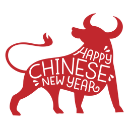 Chinesisches Neujahr ausgeschnitten PNG-Design