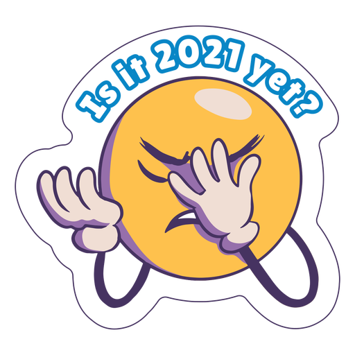 ¿Es 2021 anti 2020 insignia? Diseño PNG