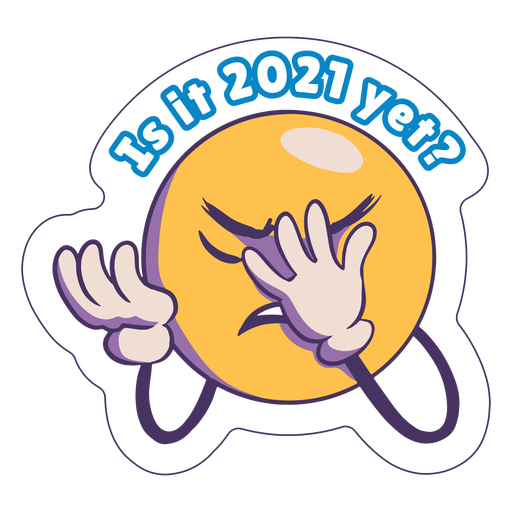 ?Es 2021 anti 2020 insignia? Diseño PNG