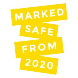 Safe from 2020 lettering PNG Design Transparent PNG
