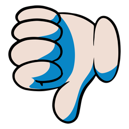 Thumbs down hand illustration PNG Design Transparent PNG