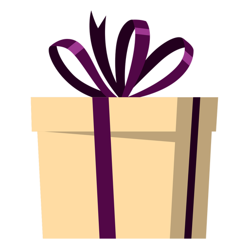 Wrapped bow present illustration