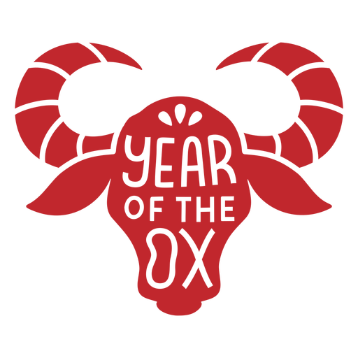 Year of the ox head cut out