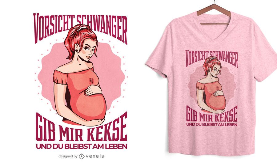 Caution pregnant t-shirt design Caution pregnant t-shirt design