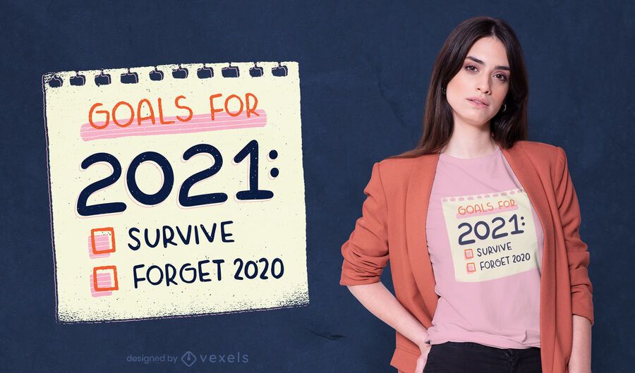 Ziele 2021 T-Shirt Design Ziele 2021 T-Shirt Design