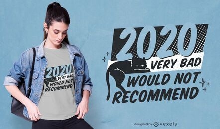 2020 muy mal diseño de camiseta.
