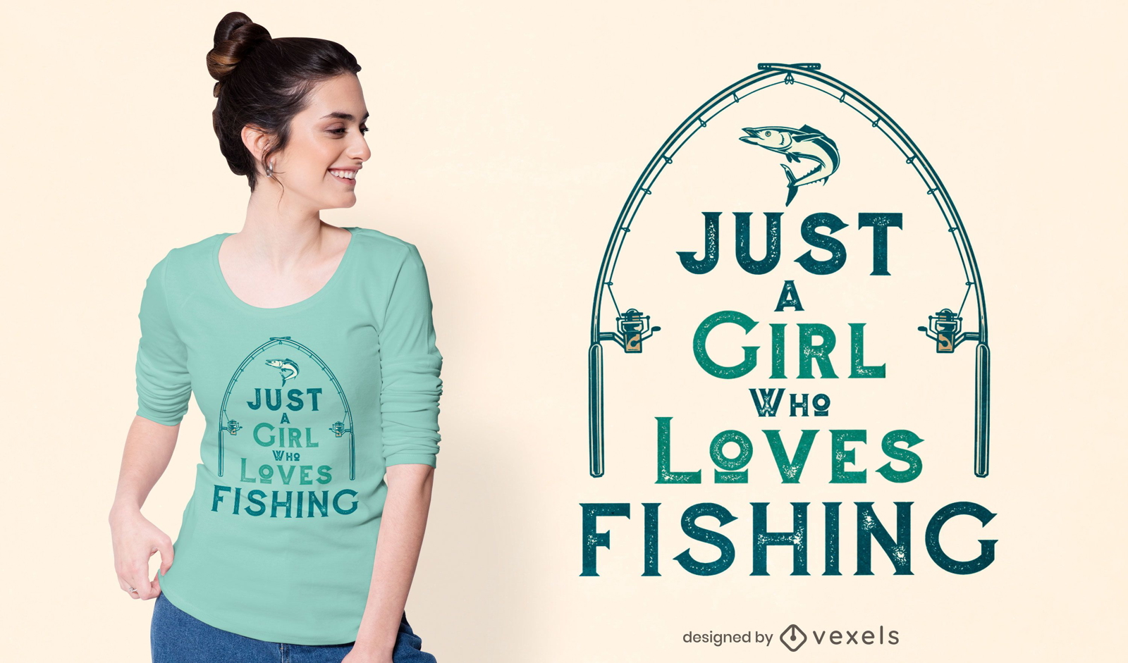 Fishing lover t-shirt design