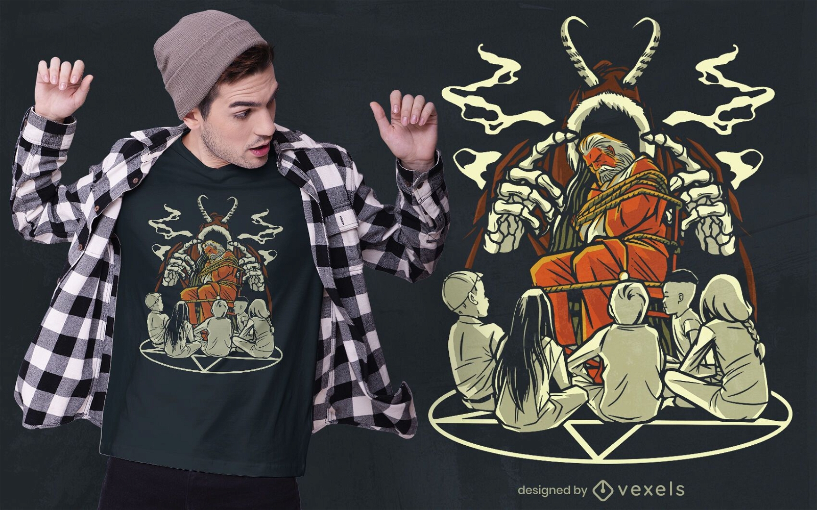Creepy Christmas t-shirt design