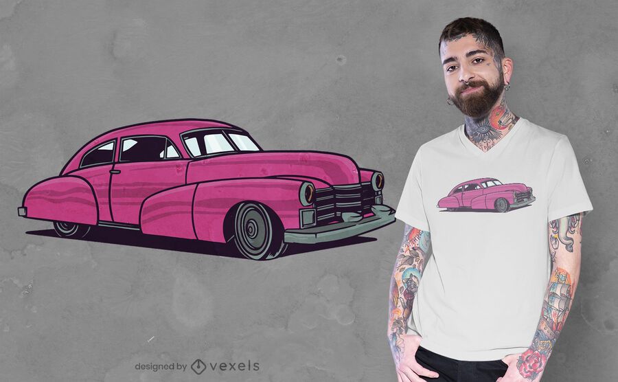 Design clássico de camiseta de carro Design clássico de camiseta de carro