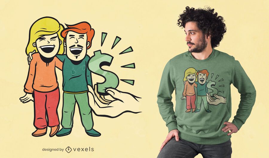 Happy couple t-shirt design Happy couple t-shirt design