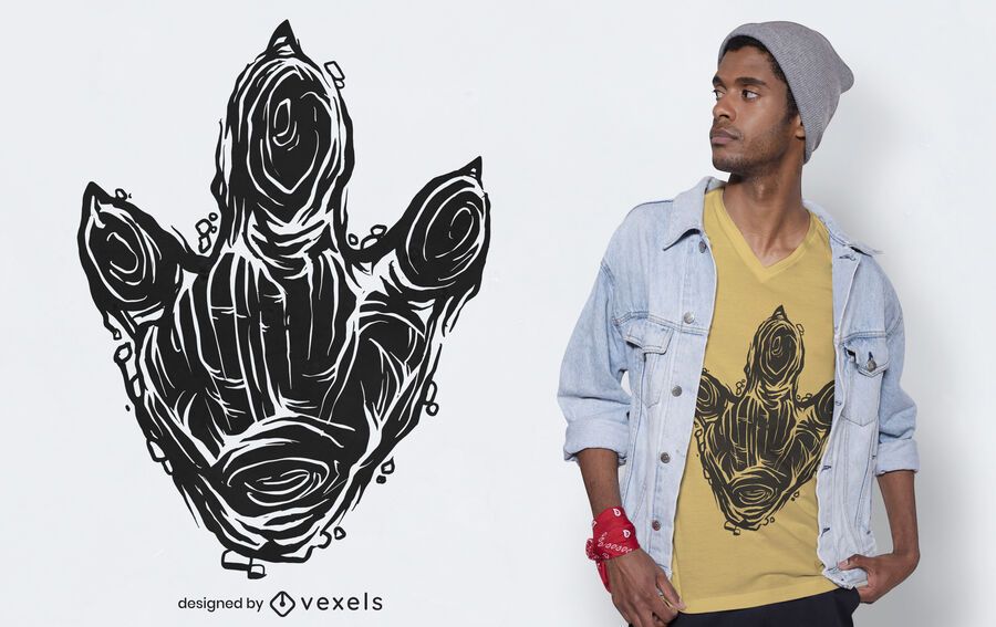 Dinosaur footprint t-shirt design Dinosaur footprint t-shirt design
