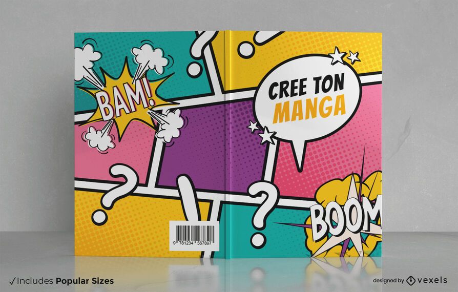 Diseño de portada de libro de manga Diseño de portada de libro de manga