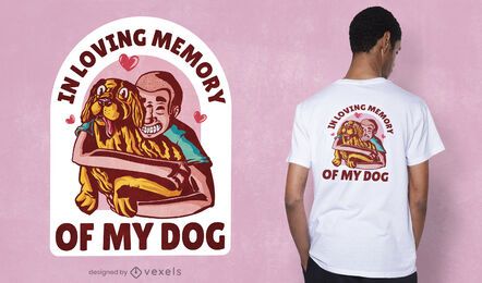 No amoroso design de t-shirt de memória