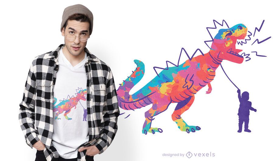 Diseño de camiseta infantil T-Rex Diseño de camiseta infantil T-Rex