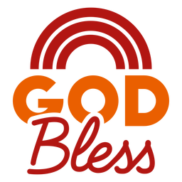 Gott segne Schriftzug PNG-Design