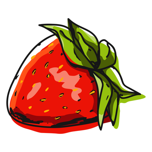 Strawberry fruit illustration PNG Design