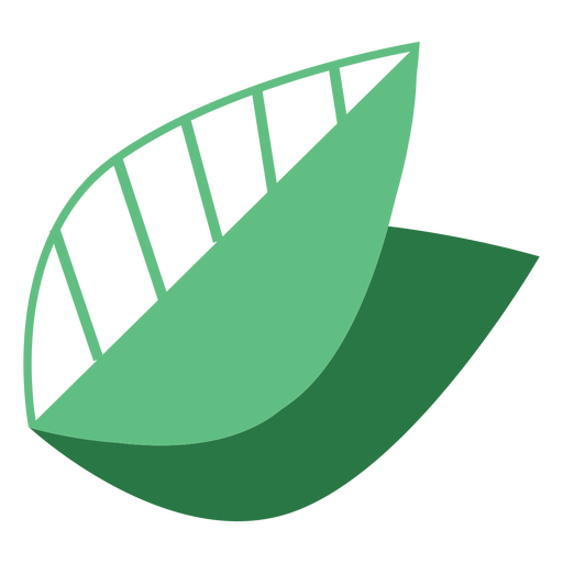 Fresa hojas planas Diseño PNG
