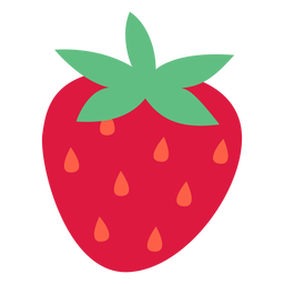 Semillas de fresa naranja planas Diseño PNG