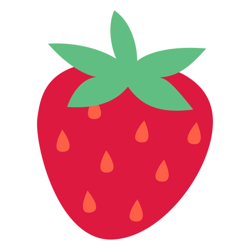 Erdbeerorangensamen flach PNG-Design