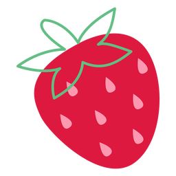 Semillas de fresa rosa planas Diseño PNG