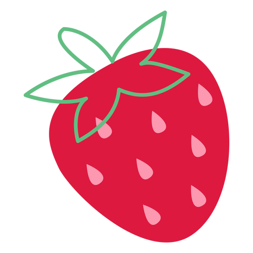 Erdbeerrosa Samen flach PNG-Design