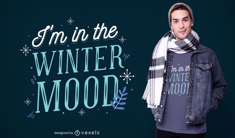 Winter mood t-shirt design Winter mood t-shirt design