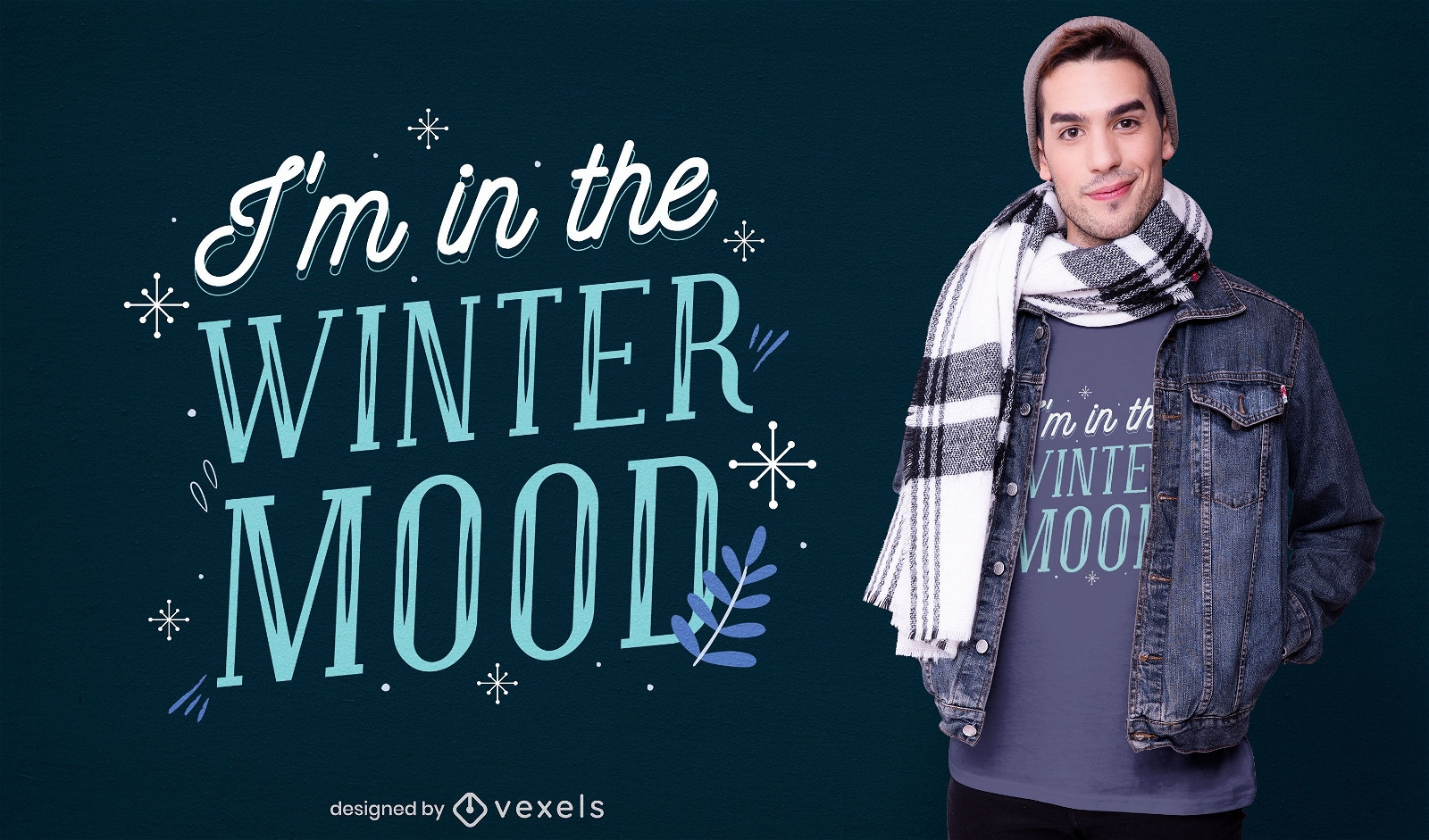 Winter mood t-shirt design