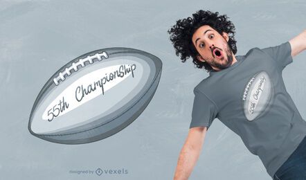 Fußball 55. Meisterschaft T-Shirt Design