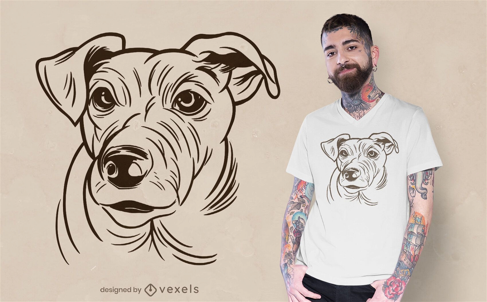 Diseño de camiseta de Jack Russell Terrier
