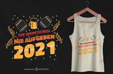Diseño de camiseta Hope 2021