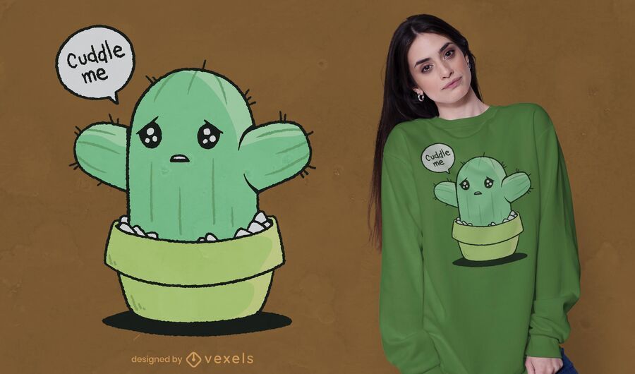 Cactus cuddle t-shirt design Cactus cuddle t-shirt design