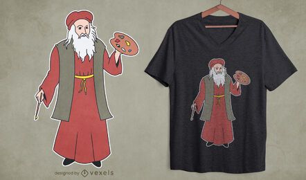 Diseño de camiseta da vinci