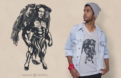 Diseño de camiseta de querubín