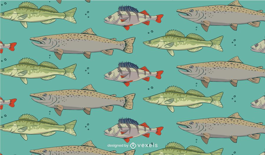 Fish species pattern design Fish species pattern design