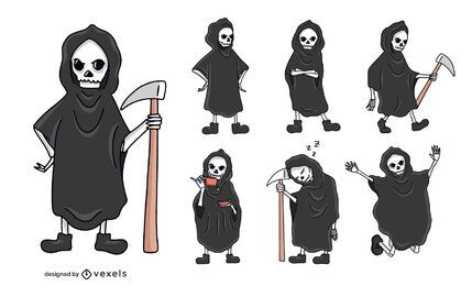 Grim reaper character set Grim reaper character set