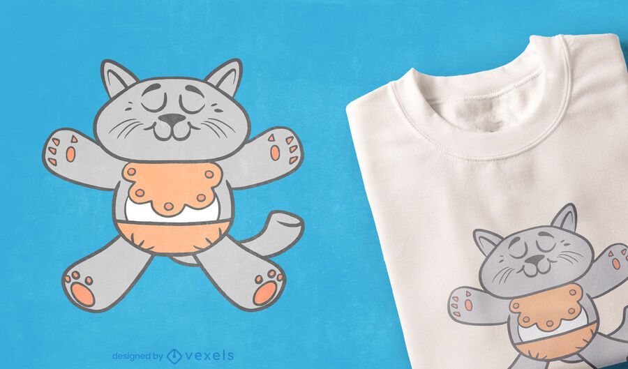Cat baby t-shirt design Cat baby t-shirt design