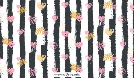 Valentine's Day doodles pattern
