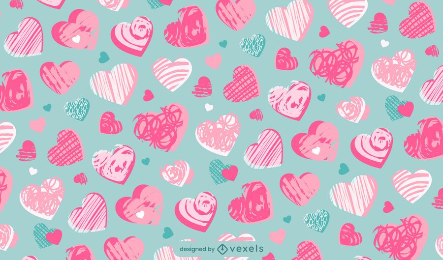 Heart Valentines pattern design Heart Valentines pattern design