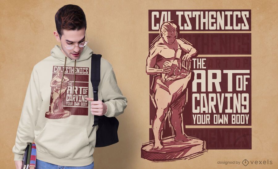 Diseño de camiseta de calistenia Diseño de camiseta de calistenia
