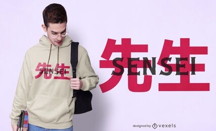Sensei t-shirt design