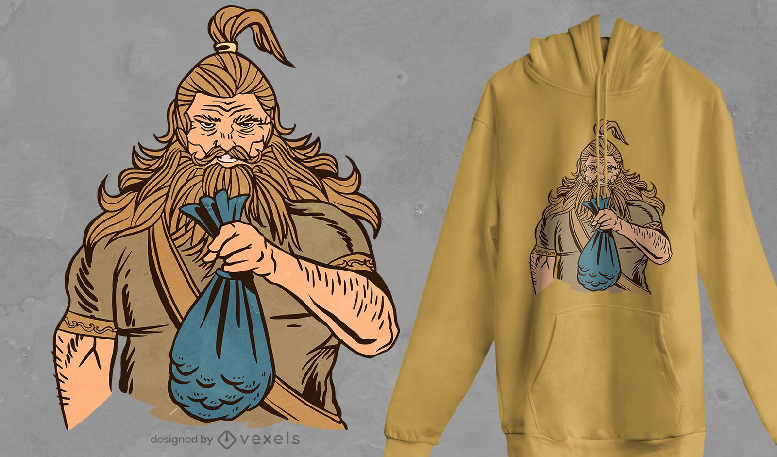 Design de camisetas de moedas Viking